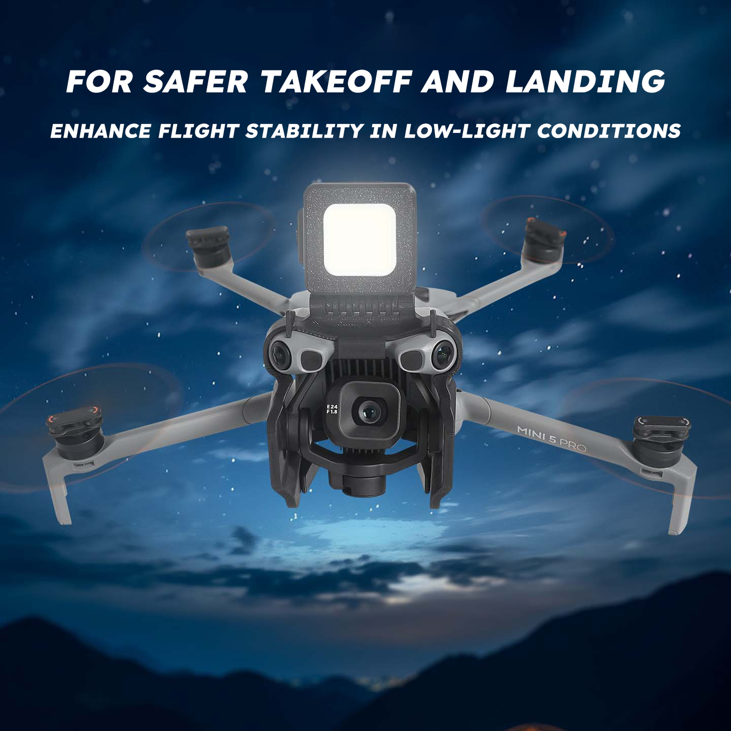 ضوء طيران ليلي لطائرات DJI Min - مراجعة Drone Strobe Light وسعره