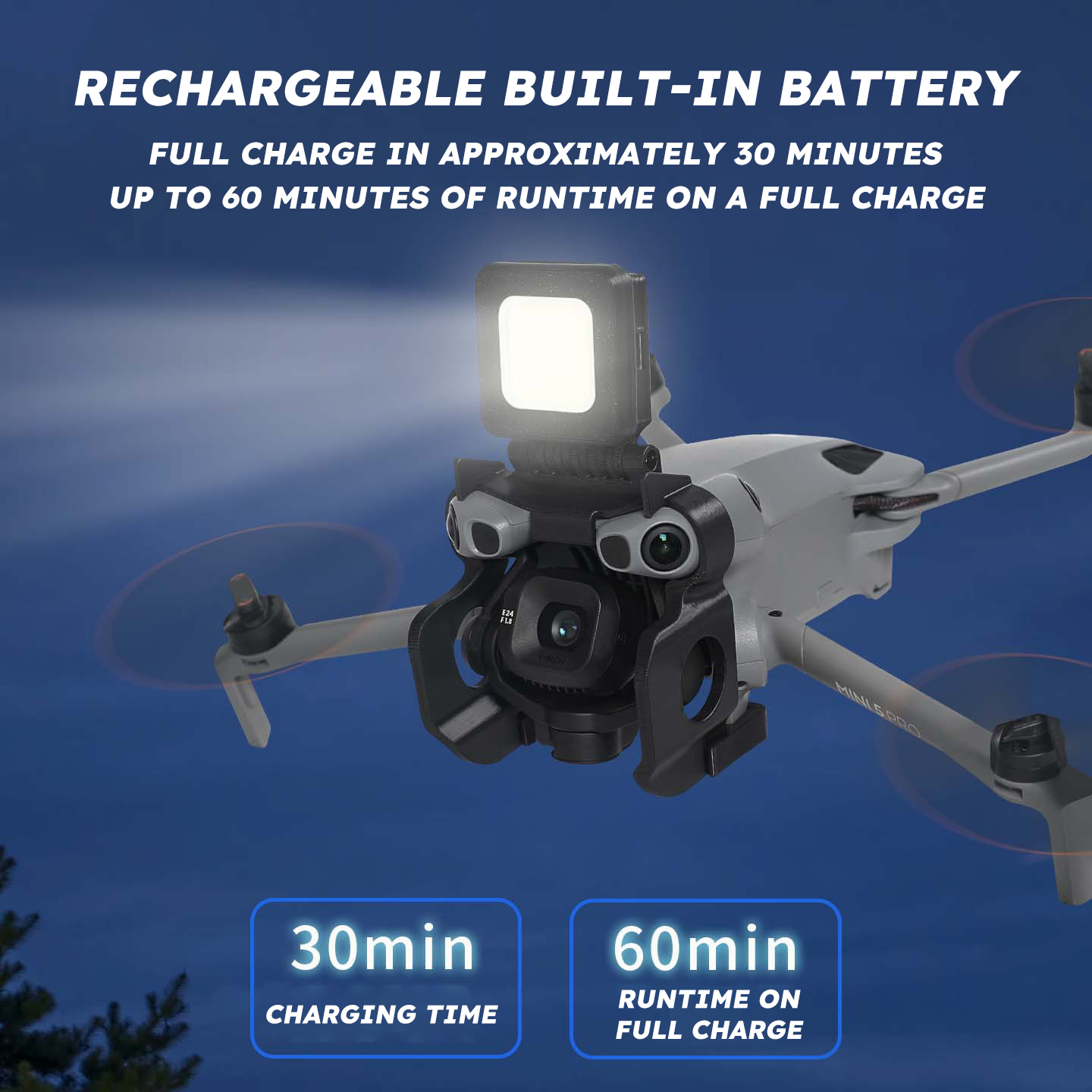 ضوء طيران ليلي لطائرات DJI Min - مراجعة Drone Strobe Light وسعره