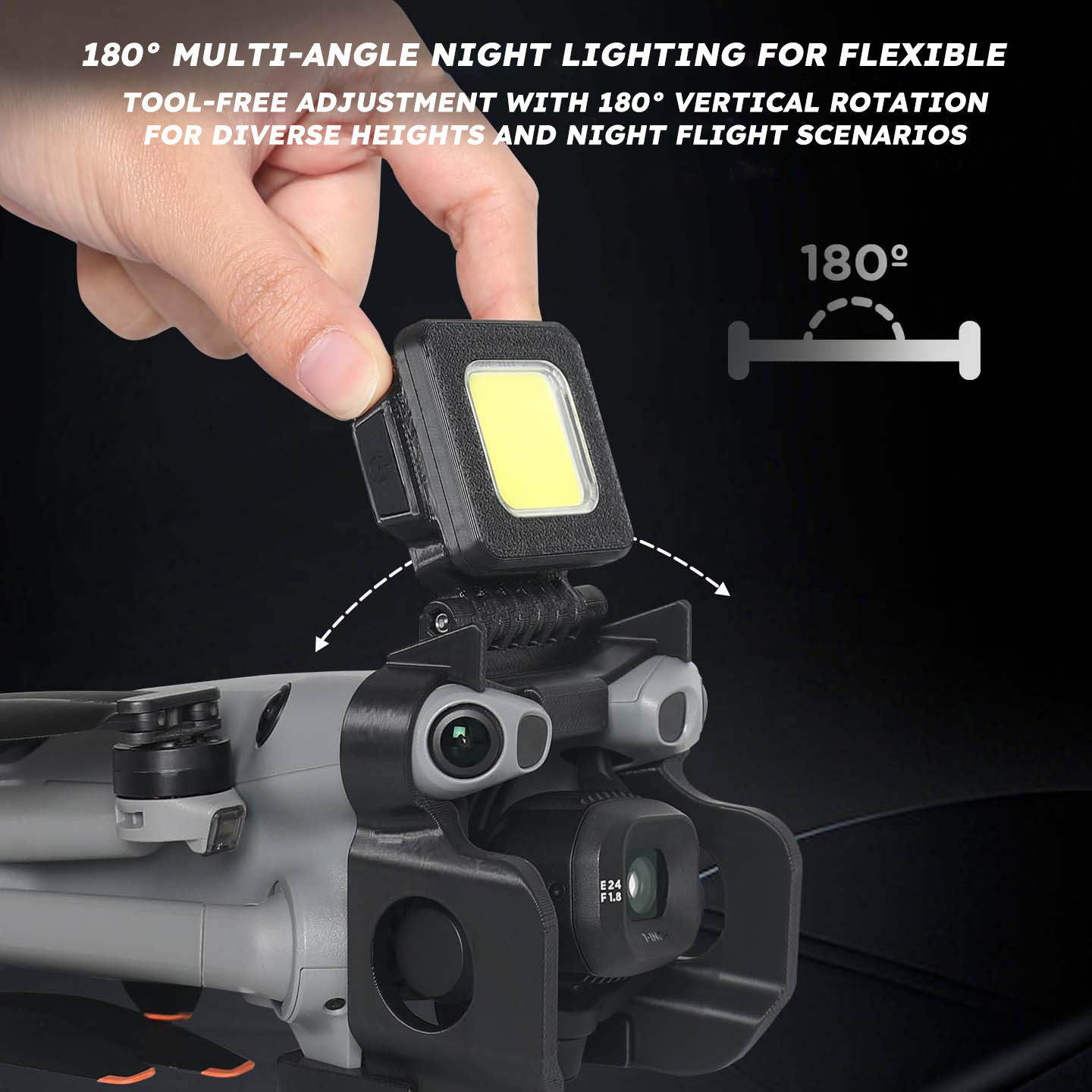 ضوء طيران ليلي لطائرات DJI Min - مراجعة Drone Strobe Light وسعره