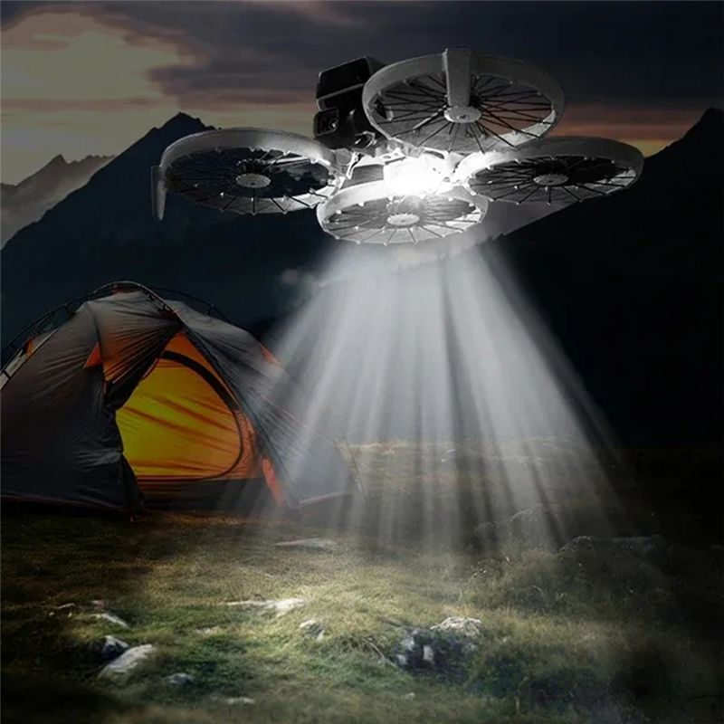 ABZZ-مصباح ليلي LED لطائرة DJI - مراجعة Drone Strobe Light وسعره