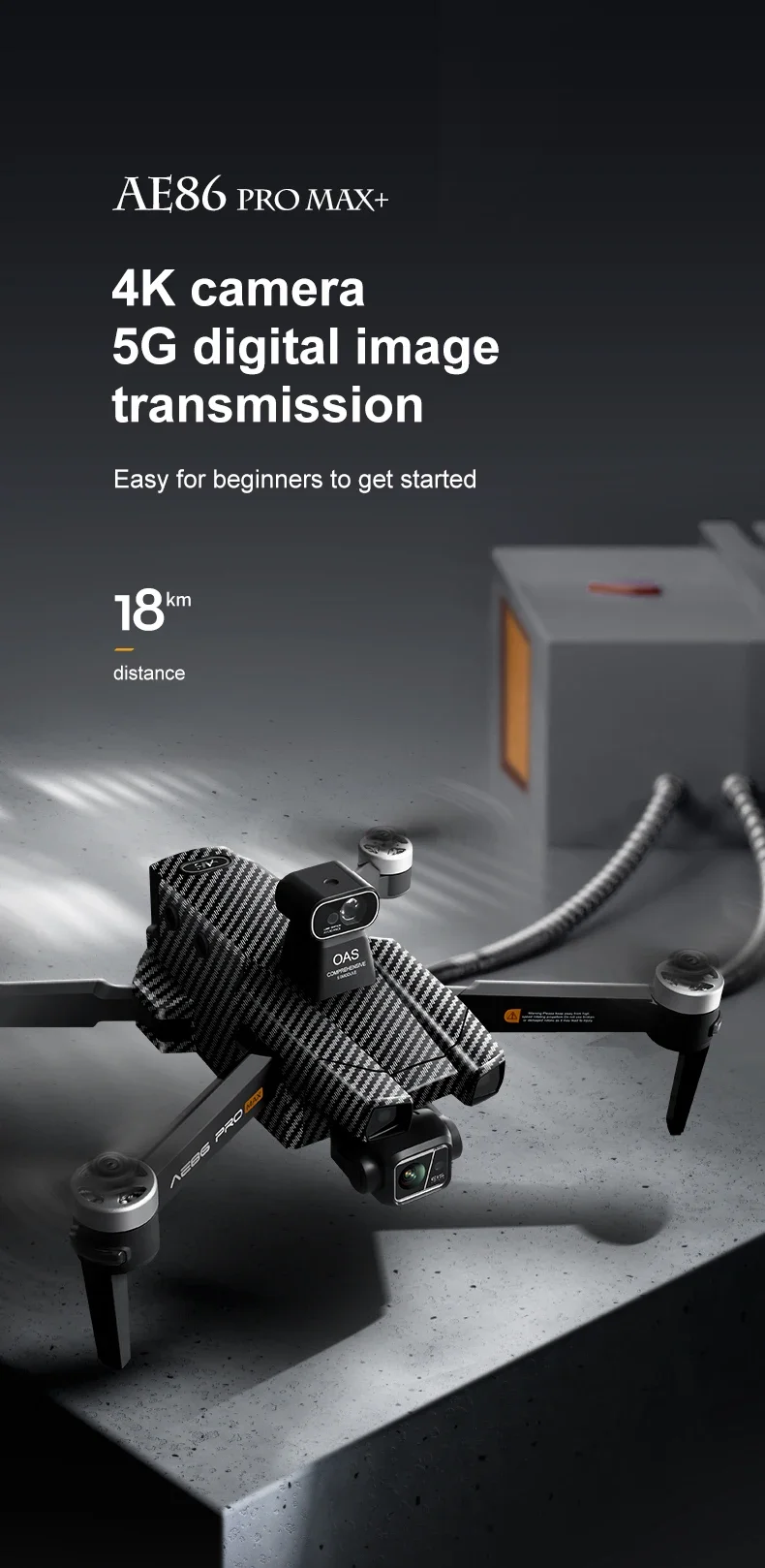 طائرة بدون طيار AE86drone عالي - مراجعة Jjrc Drone X12 وسعره